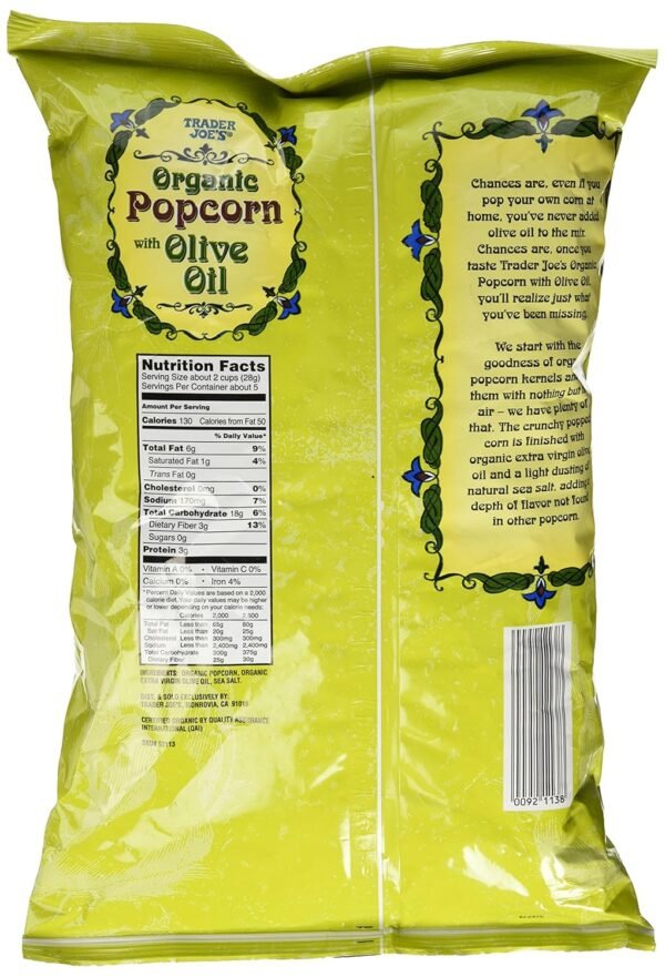 Trader Joe's Organic Popcorn with Olive Oil - Image 2